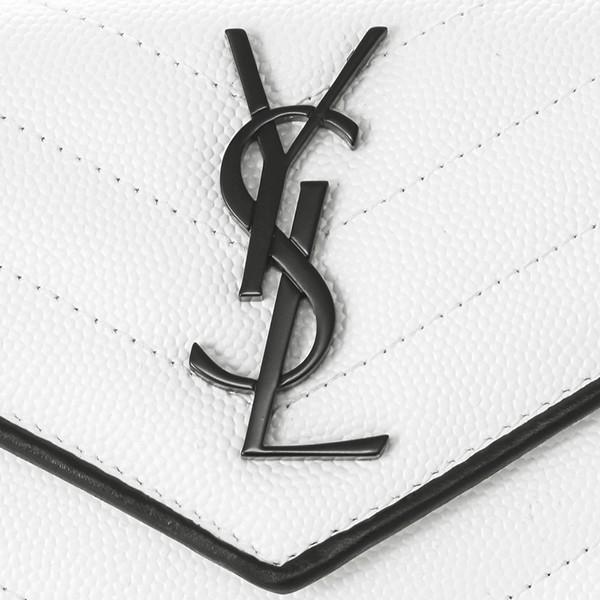 並行輸入 サンローラン その他財布 エンベロープウォレット 414404 BOWC8 9070 ホワイト 白/ブラック 黒 爆買 | SAINT LAURENT | 08