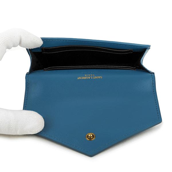 並行輸入 サンローラン カードケース SAINT LAURENT スター 414429 0O7HW 4069レディース ブルー 青 | SAINT LAURENT | 04