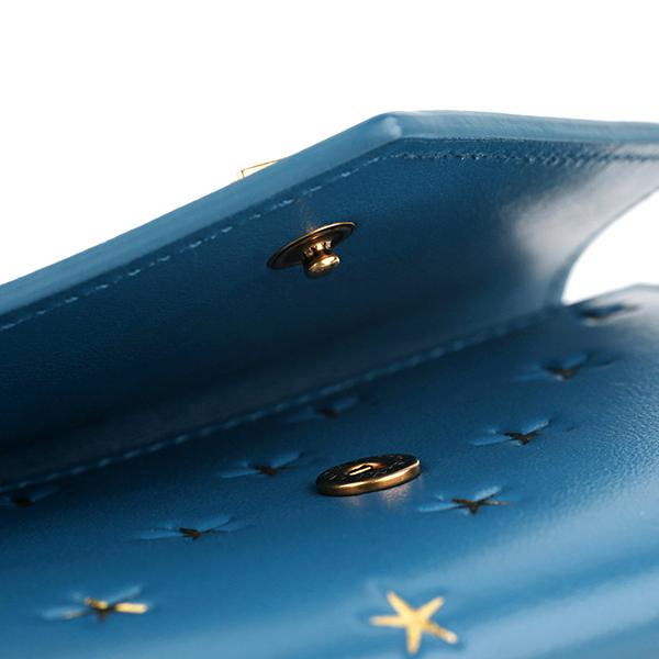 並行輸入 サンローラン カードケース SAINT LAURENT スター 414429 0O7HW 4069レディース ブルー 青 | SAINT LAURENT | 07