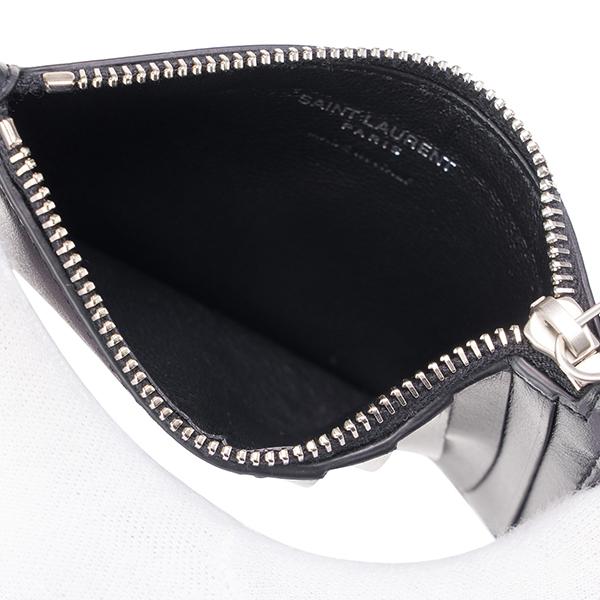 SAINT LAURENT 並行輸入 サンローラン カードケース ロゴプレート