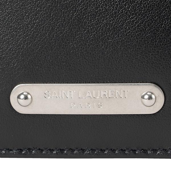 SAINT LAURENT 並行輸入 サンローラン カードケース ロゴプレート
