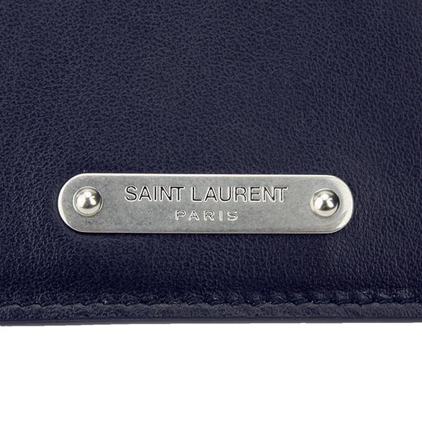 SAINT LAURENT 並行輸入 サンローラン 2つ折り財布 ブルー 青 462357
