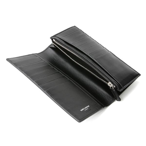 SAINT LAURENT 並行輸入 サンローラン 長財布 ロゴプレート 467373