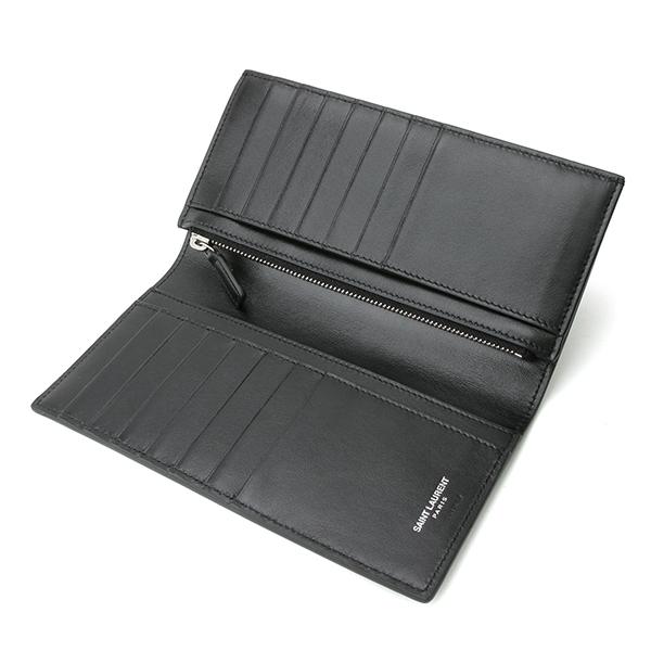 SAINT LAURENT 並行輸入 サンローラン 長財布 ロゴプレート 467373