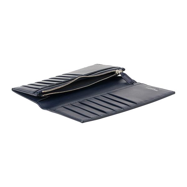 並行輸入 サンローラン 長財布 SAINT LAURENT ロゴプレート 467373 DV70E 4147メンズ ネイビー 紺 | SAINT LAURENT | 04