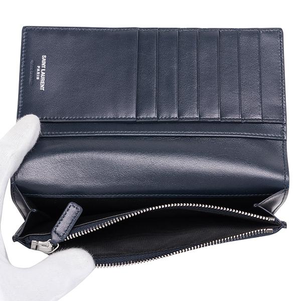SAINT LAURENT 並行輸入 サンローラン 長財布 ロゴプレート 467373
