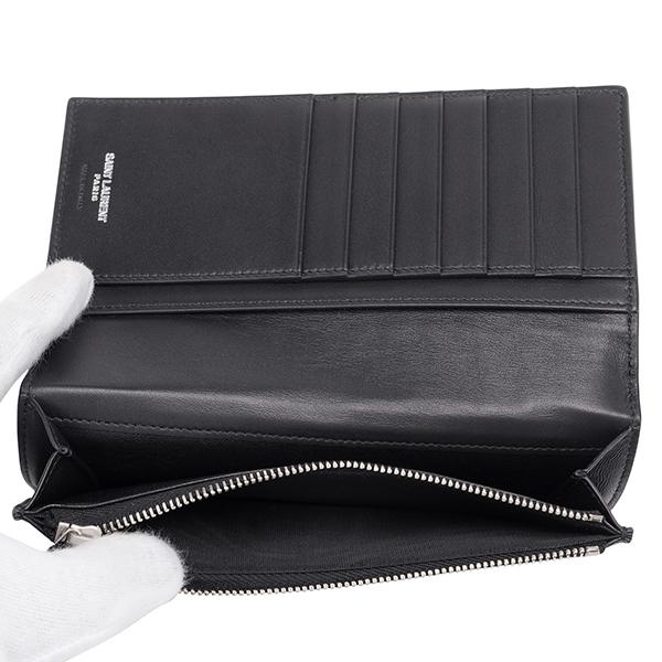 SAINT LAURENT サンローラン 長財布 ブラック 黒 467373 DZEDE SAINT LAURENT サンローラン 長財布 ブラック 黒 467373 DZEDE