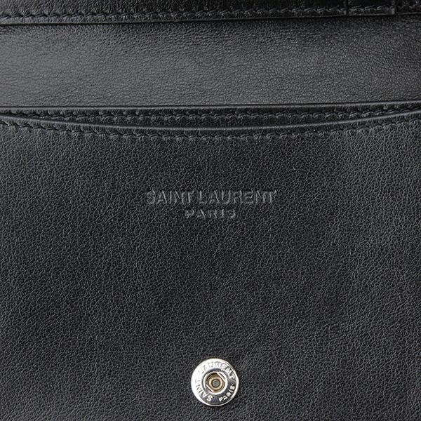 お値下げ！SAINT LAURENT ブラック ケース SAINT LAURENT 並行輸入 サンローラン カードケース ブラック 黒