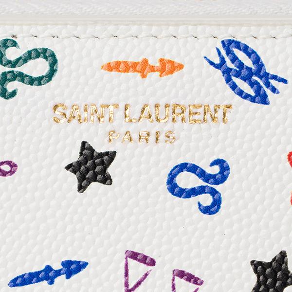 SAINT LAURENT サンローラン 2つ折り財布 ソディアックプリント 562796 