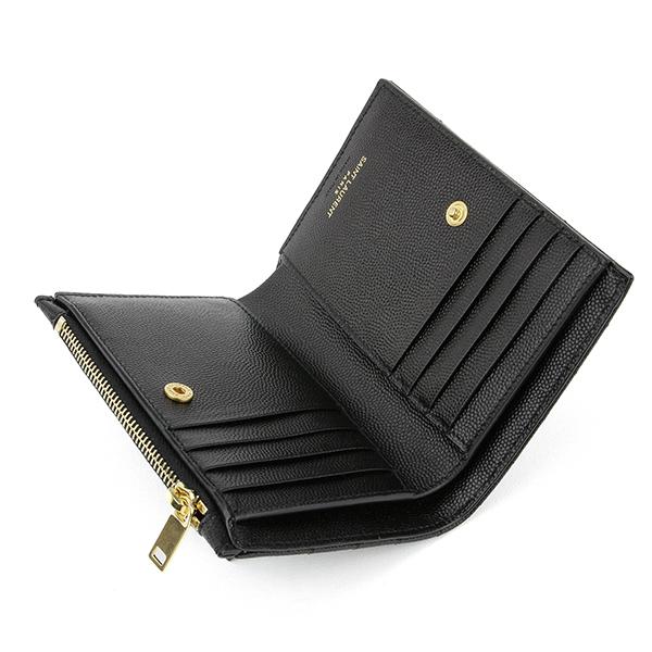 SAINT LAURENT 並行輸入 サンローラン 2つ折り財布 モノグラム 575974