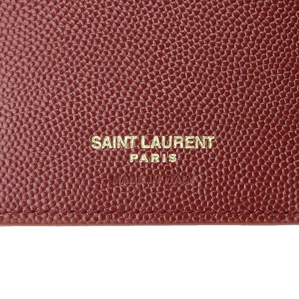 SAINT LAURENT サンローラン 2つ折り財布 レッド 赤 575974
