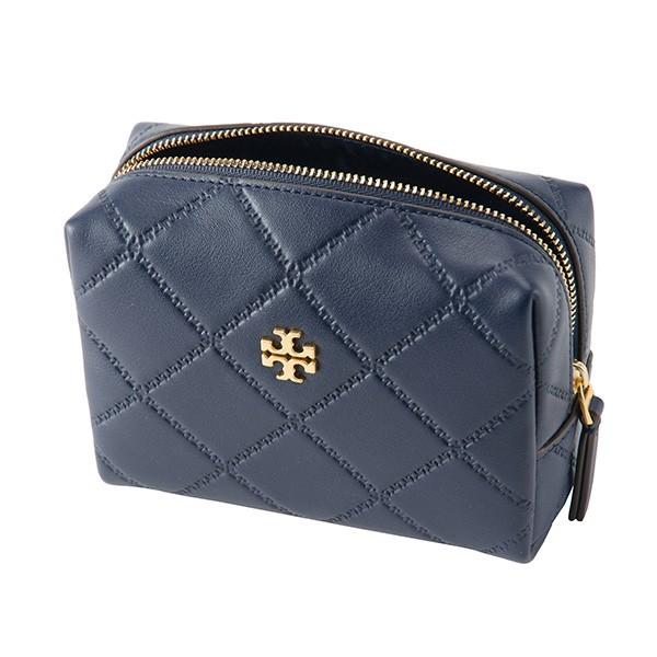 並行輸入 トリーバーチ ポーチ SMALL MAKEUP GAG 40101 403 ネイビー 爆買 | TORY BURCH | 02