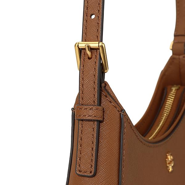 Tory Burch トリーバーチ レザー ショルダーバッグ 茶 シボ革 未使用級 TORY BURCH トリーバーチ テア ショルダーバッグ スマホ