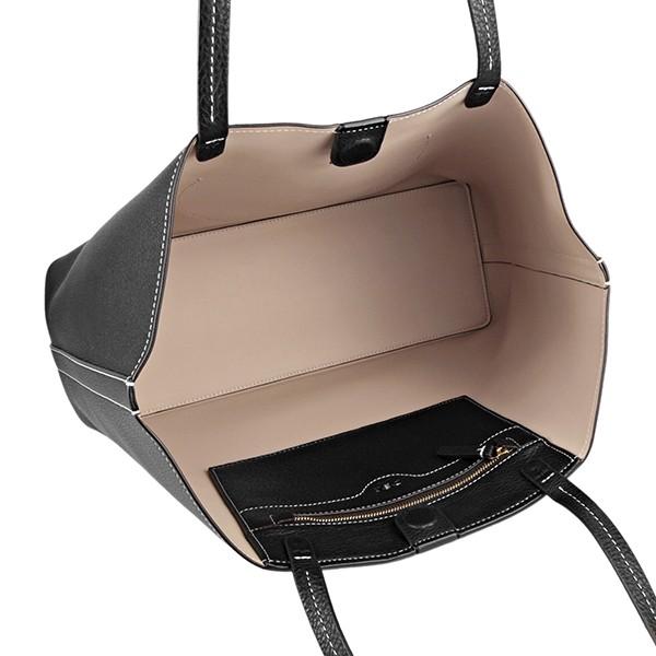 TORY BURCH トリーバーチ　ロゴトートバッグ　黒　大容量 トリーバーチ TORY BURCH トリーバーチ トートバッグ レディース