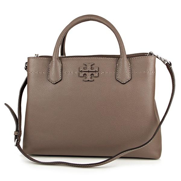 並行輸入 トリーバーチ ハンドバッグ TRIPLE-COMPARTMENT SATCHEL 40405 963 ダークベージュ 爆買 | TORY BURCH