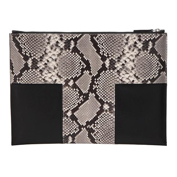 並行輸入 トリーバーチ クラッチ セカンドバッグ TORY BURCH ブロック ティー 46202 004レディース ブラック 黒 マルチ | TORY BURCH | 01