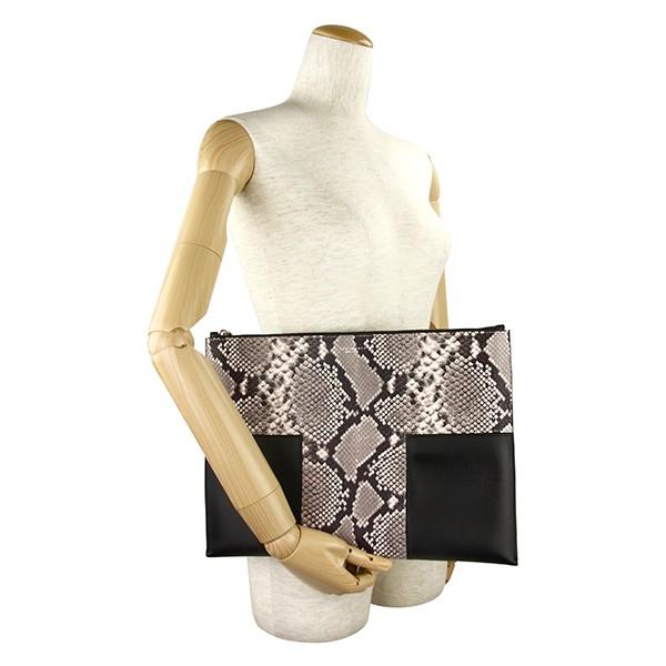 並行輸入 トリーバーチ クラッチ セカンドバッグ TORY BURCH ブロック ティー 46202 004レディース ブラック 黒 マルチ | TORY BURCH | 05