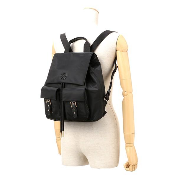 並行輸入 トリーバーチ リュックサック NYLON FLAP BACKPACK 51331 001 ブラック 黒 爆買 | TORY BURCH | 05