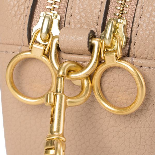 Tory Burch ベージュ トートバッグ フリンジ付き 良品】トリーバーチ トートバッグ オールレザー フリンジ ピンク