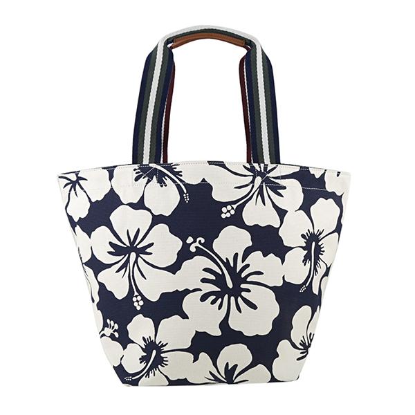 TORY BURCH トートバッグ ネイビー/ホワイト Tory Burch トートバッグ ネイビー/ホワイト