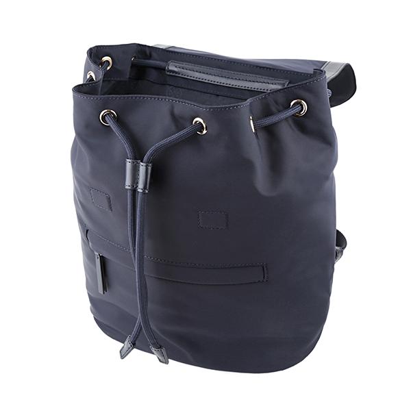 美品✨トリーバーチ リュック ナイロン レザー ネイビー ロゴ