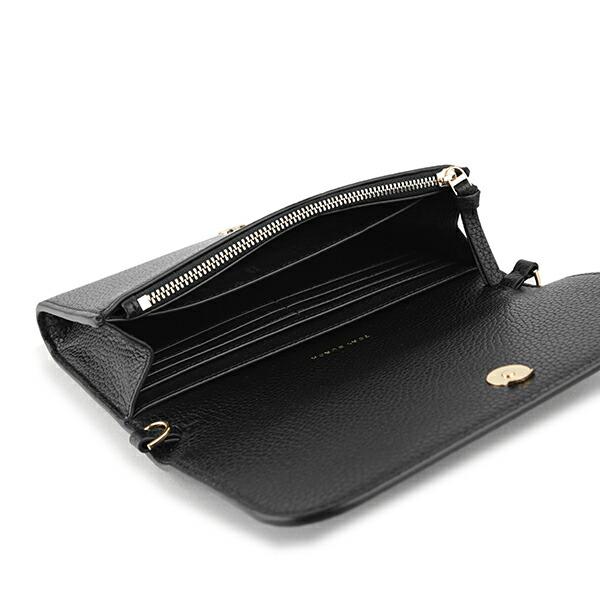 【現行・未使用に近い】トリーバーチ ショルダーバッグ ロゴ 総柄 レザー 黒 TORY BURCH（トリーバーチ） 並行輸入 ショルダーバッグ テア 75029