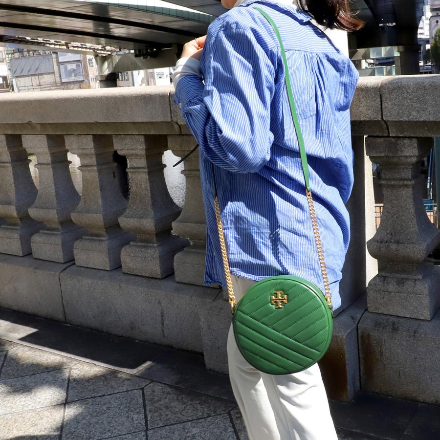 並行輸入 トリーバーチ ショルダーバッグ TORY BURCH キラ シェブロン 80975 381レディース グリーン | TORY BURCH | 10