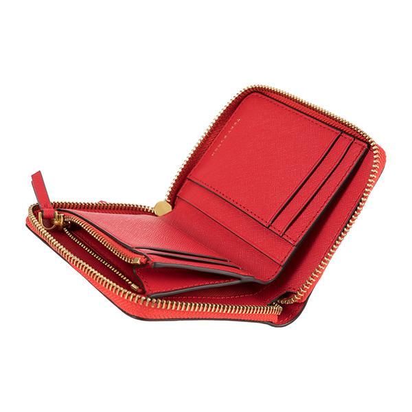 トリーバーチ　赤 レザー 三つ折り財布 TORY BURCH トリーバーチ 三つ折り財布 McGRAW TRI FOLD マック