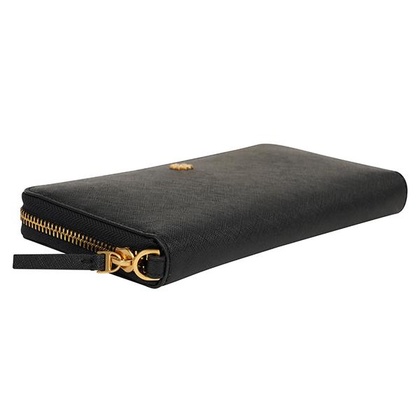未使用　TORY BURCHトリーバーチ　レザー長財布　ブラック　黒 TORY BURCH(トリーバーチ) 長財布 - 黒 レザー（19060569）中古