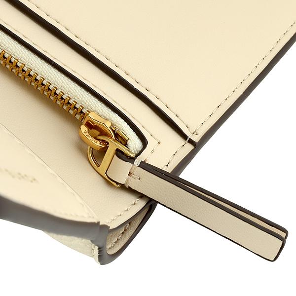 【新品】 トリーバーチ 二つ折り 財布 モノグラム ホワイト TORY BURCH（トリーバーチ） 並行輸入 2つ折り財布 ウィラ 139298 288