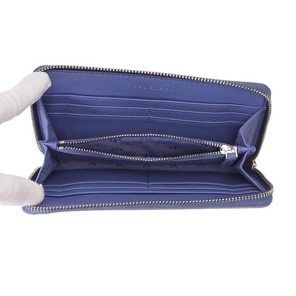 並行輸入 トリーバーチ 長財布(ラウンドファスナー) METALLIC ZIP CONTINENTAL WALLET 31943 433 ブルー系/シルバー 爆買 | TORY BURCH | 05