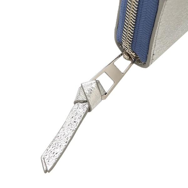 並行輸入 トリーバーチ 長財布(ラウンドファスナー) METALLIC ZIP CONTINENTAL WALLET 31943 433 ブルー系/シルバー 爆買 | TORY BURCH | 07