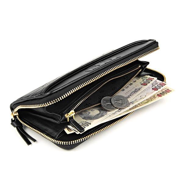 並行輸入 トリーバーチ  長財布(ラウンドファスナー) アレクサ 36653 001 ブラック 黒 爆買 | TORY BURCH | 04