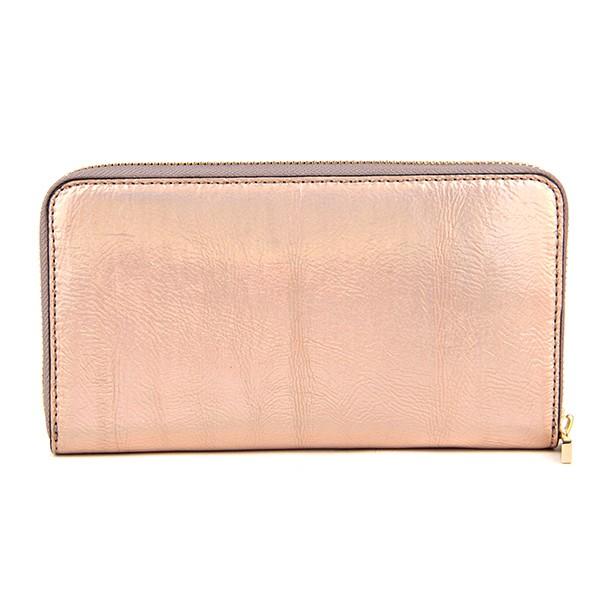 並行輸入 トリーバーチ 長財布(ラウンドファスナー) METALLIC ZIP CONTINENTAL WALLET 40099 694 ピンク系 爆買 | TORY BURCH | 01
