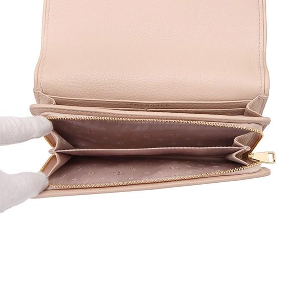 並行輸入 トリーバーチ 長財布 DUO ENVELOPE CONTINENTAL 43496 205 ピンクベージュ系 爆買 | TORY BURCH | 04