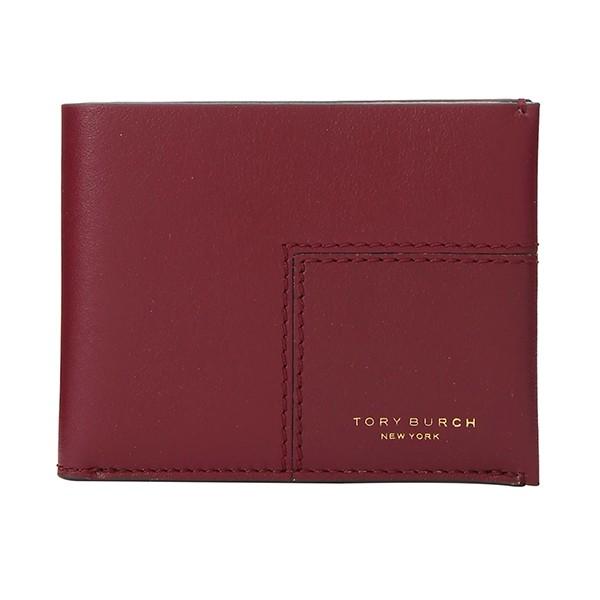 並行輸入 トリーバーチ  カードケース ブロックティー 43580 609 ワインレッド系 爆買 | TORY BURCH