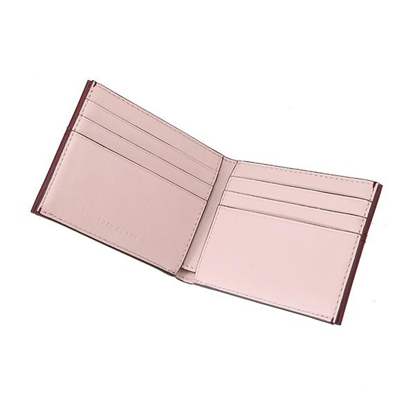 並行輸入 トリーバーチ  カードケース ブロックティー 43580 609 ワインレッド系 爆買 | TORY BURCH | 03