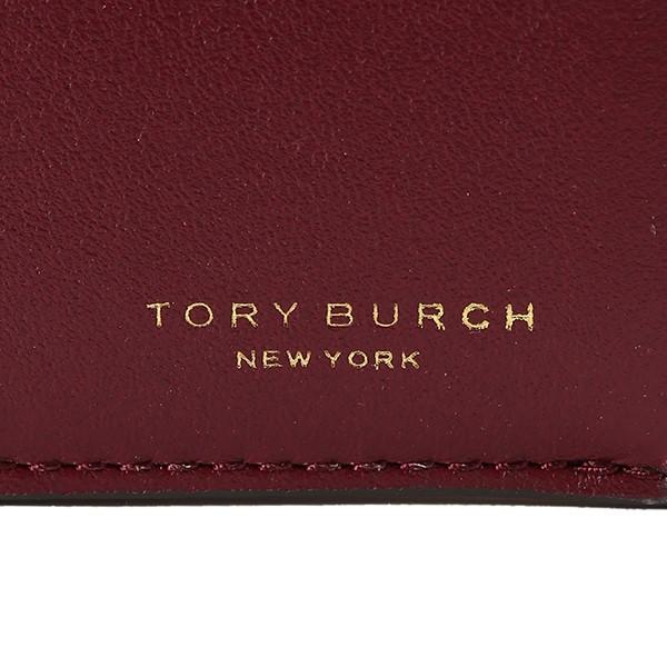 並行輸入 トリーバーチ  カードケース ブロックティー 43580 609 ワインレッド系 爆買 | TORY BURCH | 05