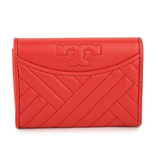 並行輸入 トリーバーチ  カードケース アレクサ 50648 642 レッド系 朱色 爆買 | TORY BURCH | 01