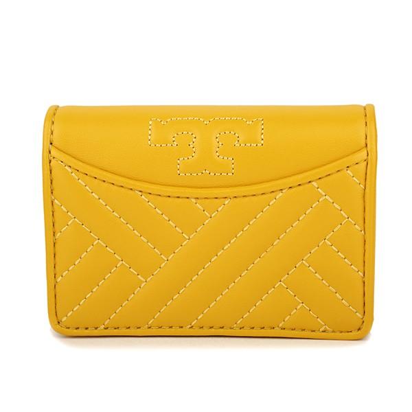 並行輸入 トリーバーチ  カードケース アレクサ 50648 764 イエロー 黄 爆買 | TORY BURCH