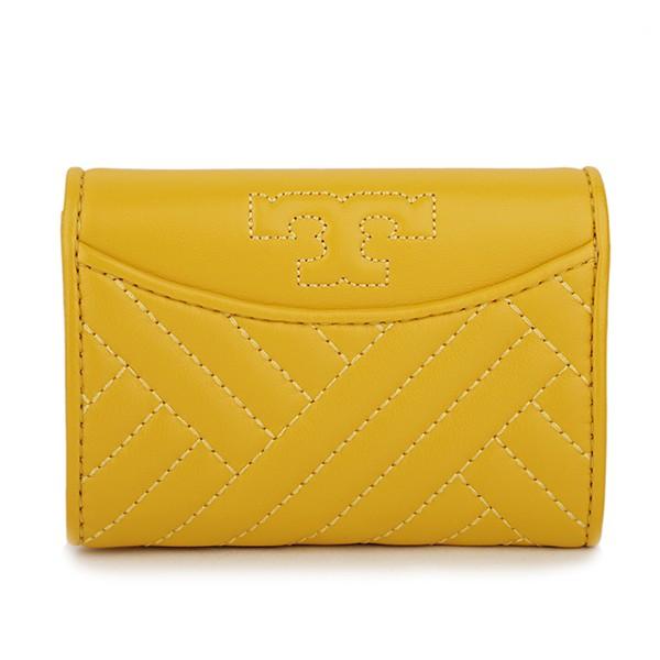 並行輸入 トリーバーチ  カードケース アレクサ 50648 764 イエロー 黄 爆買 | TORY BURCH | 01