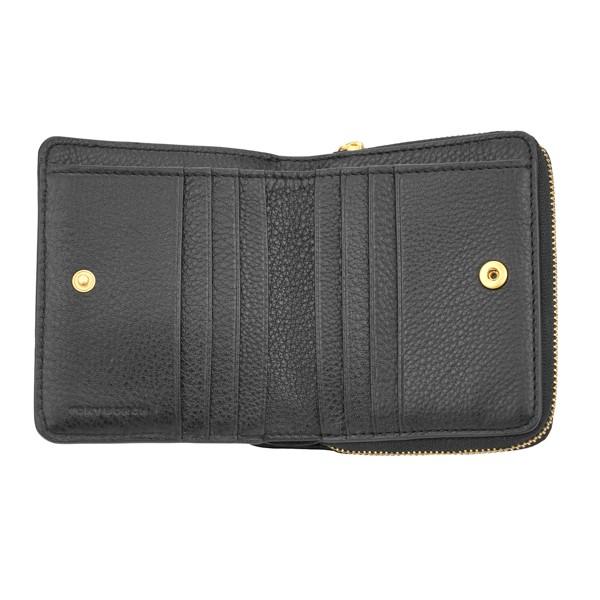 ☆美品☆ トリーバーチ 二つ折り 財布 ペリー ボンベ グレー TORY BURCH トリーバーチ 2つ折り財布 ペリー 61074 001 BLACK