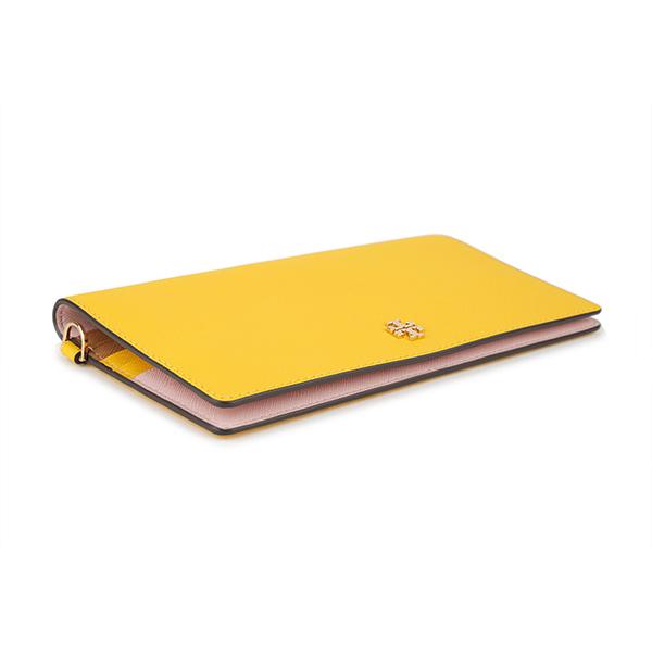 新品未使用品　TORY BURCH トリーバーチ　折り財布　ロゴグラム　イエロー TORY BURCH 並行輸入 トリーバーチ 長財布 イエロー 黄 81383