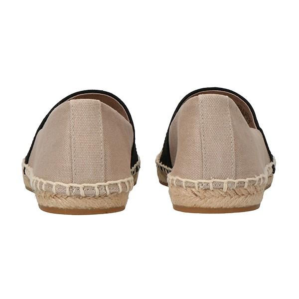 並行輸入 トリーバーチ スリッポン FLAT ESPADRILLE 40034 270 7 ナチュラル/ブラック 黒 爆買 | TORY BURCH | 02