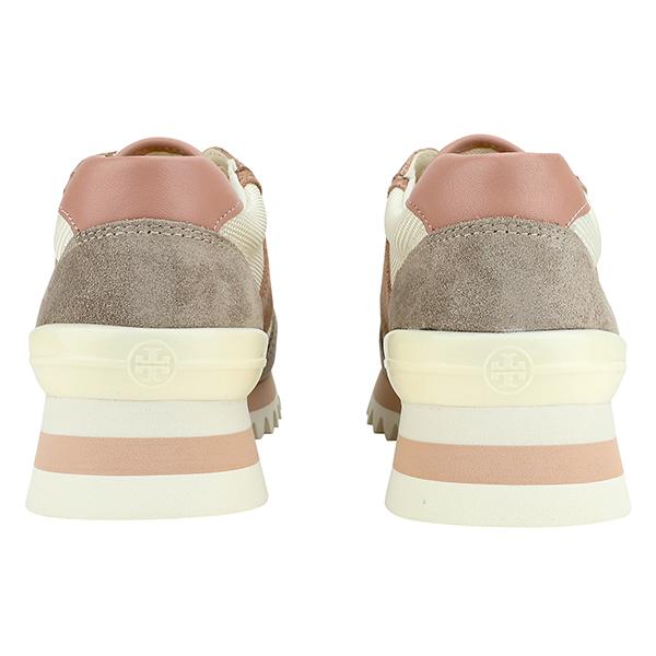 Tory Burch ベージュ ロゴ入り レザー スニーカー TORY BURCH 並行輸入 トリーバーチ スニーカー ソートゥース
