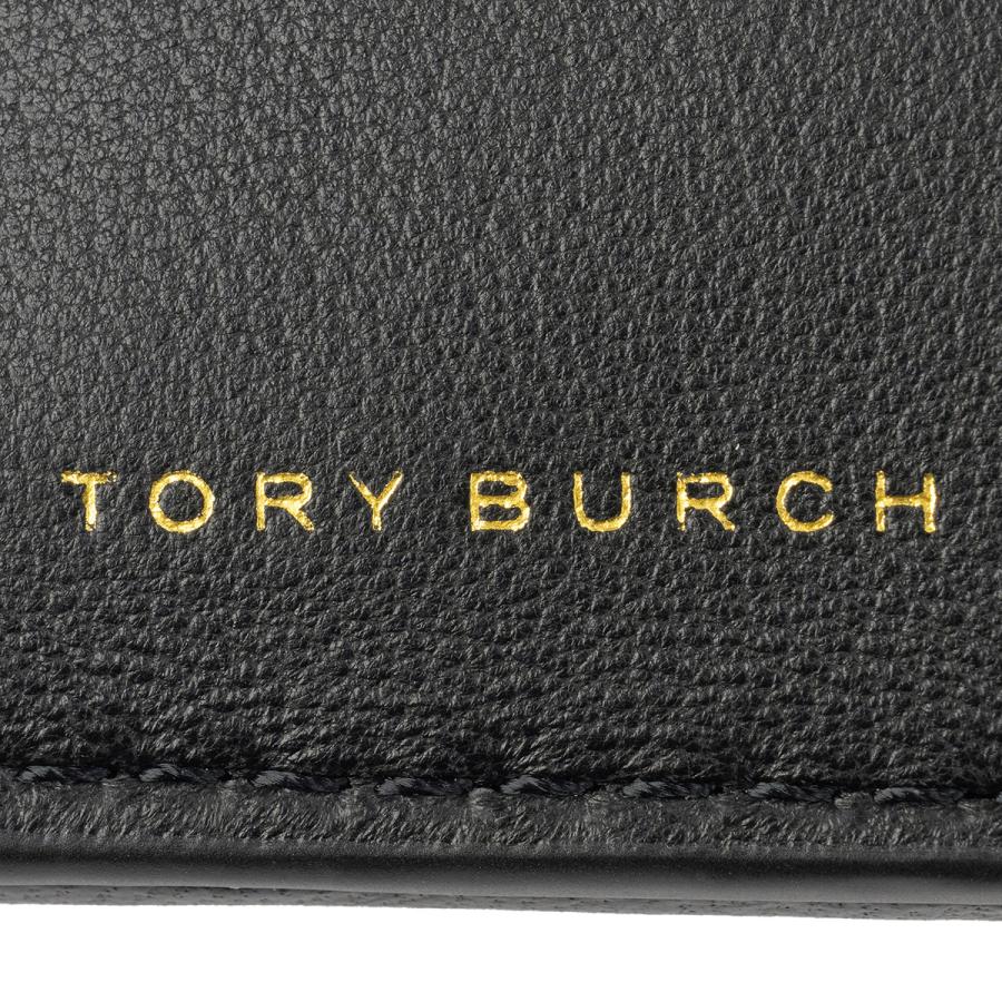 ほぼ未使用品　TORY BURCH トリーバーチ　折り財布　二つ折り　ブラック TORY BURCH 並行輸入 トリーバーチ 2つ折り財布 フレミング
