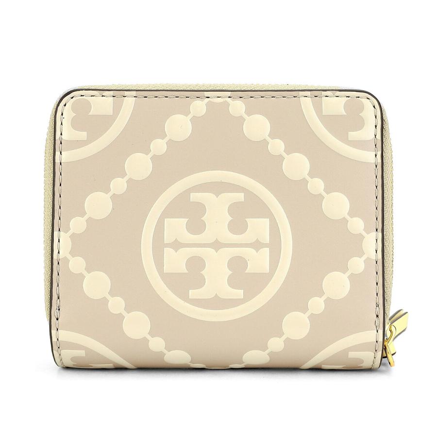TORY BURCH トリーバーチ 2つ折り財布 Tモノグラム コントラスト TORY BURCH トリーバーチ 2つ折り財布 Tモノグラム コントラスト