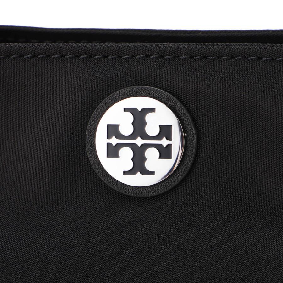 【美品】トリーバーチ ナイロン ボディバッグ ユニセックス ロゴ型押し 黒 TORY BURCH（トリーバーチ） 並行輸入 ショルダーバッグ ナイロン