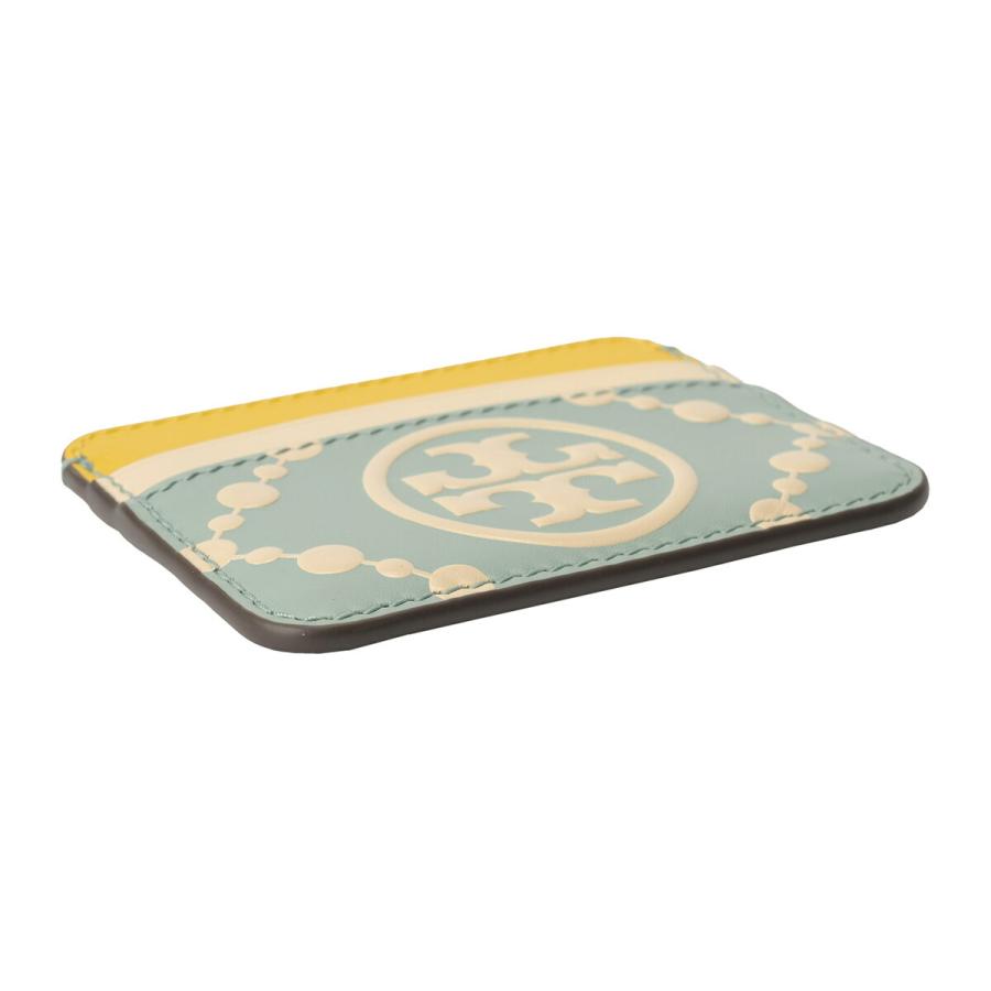 並行輸入 トリーバーチ カードケース TORY BURCH Tモノグラム コントラスト エンボス 87184 416レディース ライトブルー 水色 | TORY BURCH | 02