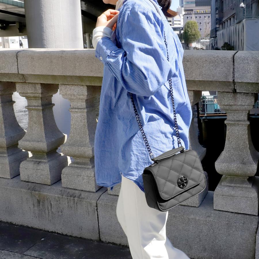 並行輸入 トリーバーチ ショルダーバッグ TORY BURCH ウィラ 87872 001レディース ブラック 黒 | TORY BURCH | 14